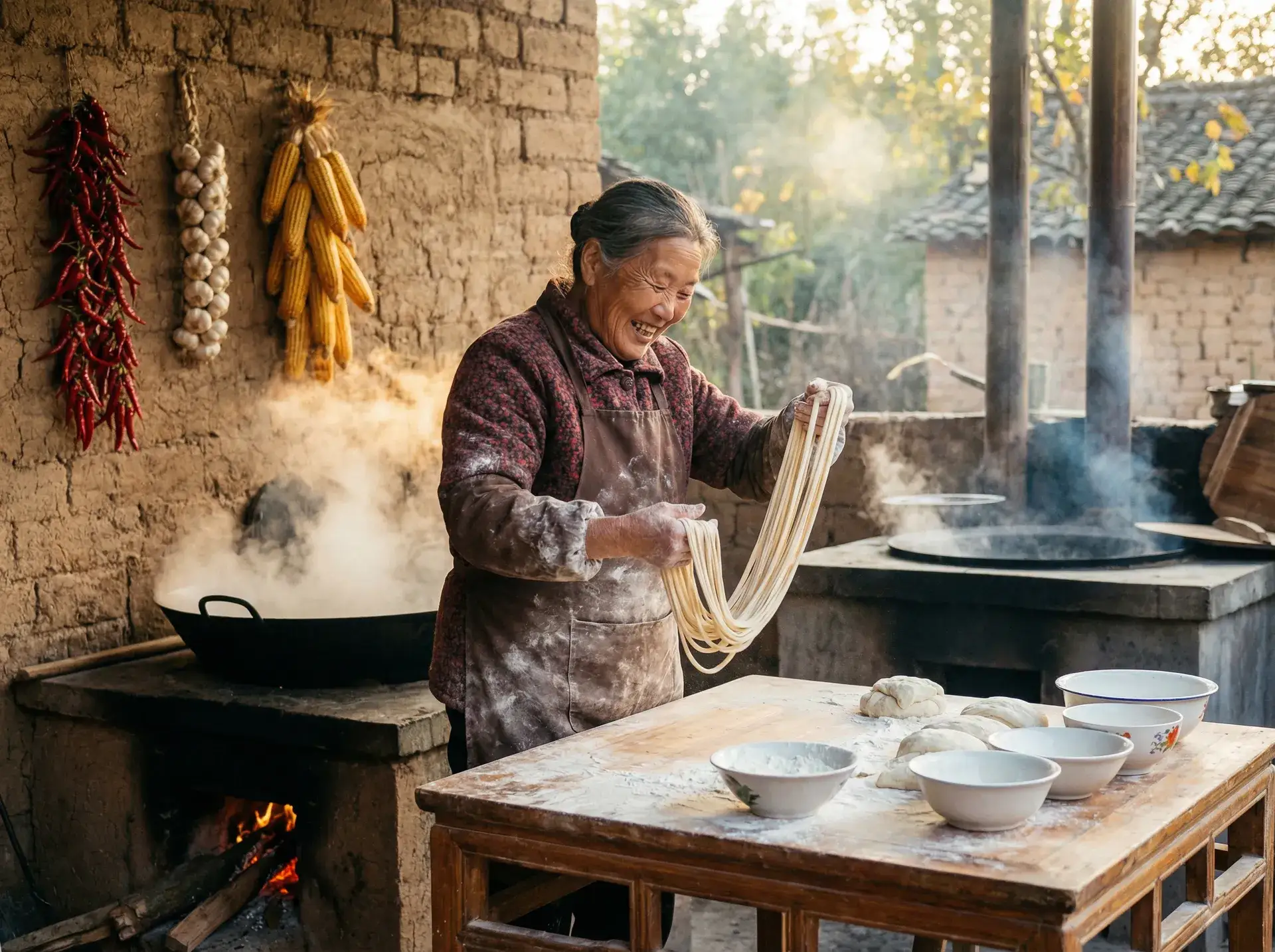 农家大嫂手擀面 - 两个人的小森林在线观看免费高清 乡村美食